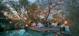 Singita Boulders Lodge - Pool Dinner