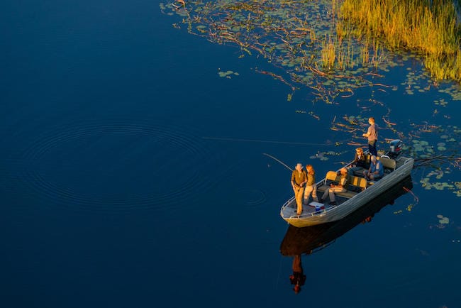 macatoo camp okavango delt safari fishing